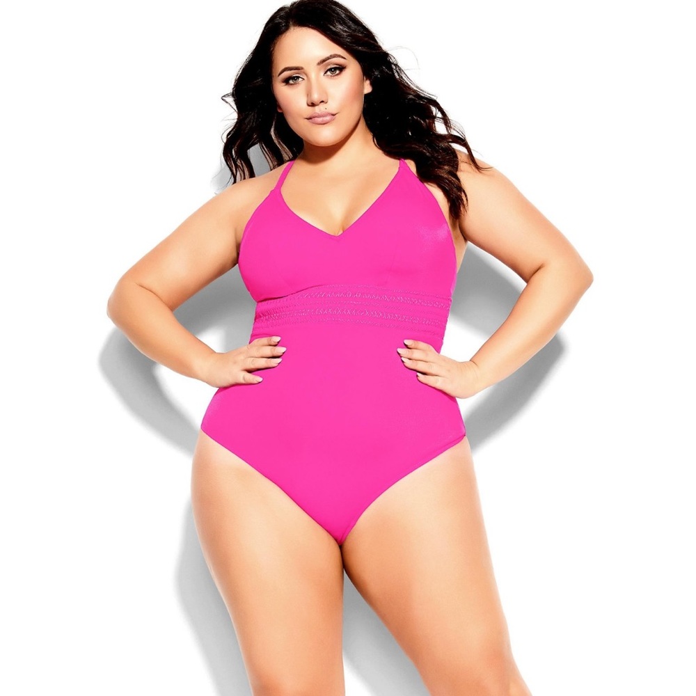 Lucia 1 piece - hot pink city chic